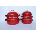 red enamel casserole pot sets with glass lid
red enamel casserole pot sets with glass lid
 